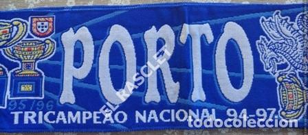 Coleccionismo deportivo: ANTIG&Uuml;A BUFANDA -SUPER PORTO - REVERSIBLE - NUEVA SIN ESTRENAR - Foto 5