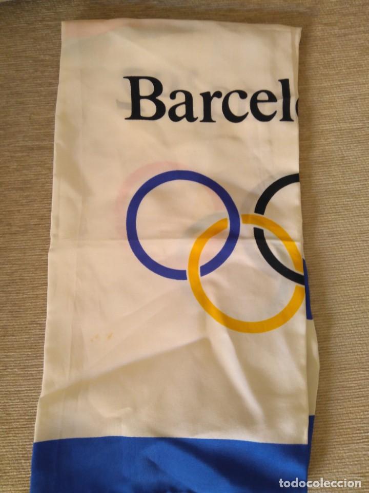 Coleccionismo deportivo: PA&Ntilde;UELO SEDA OFICIAL OLIMPIADAS BARCELONA 92 - Foto 4