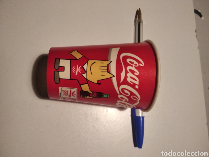Coleccionismo deportivo: Vaso Coca-Cola cobi Barcelona 92 - Foto 1