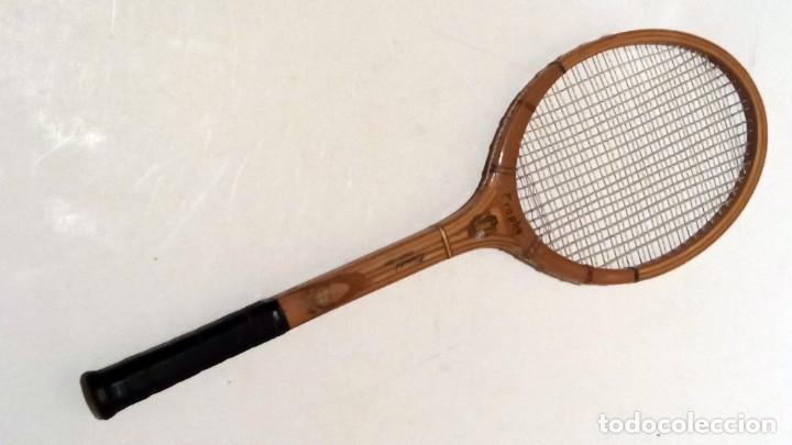 Coleccionismo deportivo: ANTIGUA RAQUETA DE TENIS DE MADERA - Foto 4