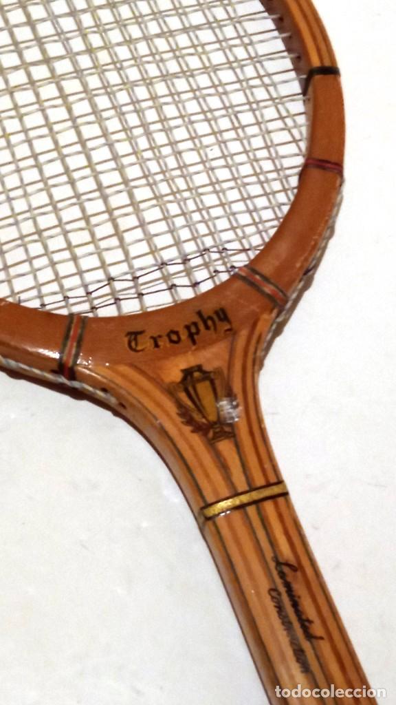 Coleccionismo deportivo: ANTIGUA RAQUETA DE TENIS DE MADERA - Foto 9