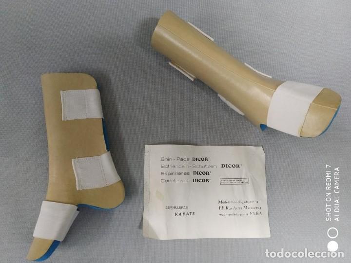 Coleccionismo deportivo: Espinilleras Karate - Foto 1