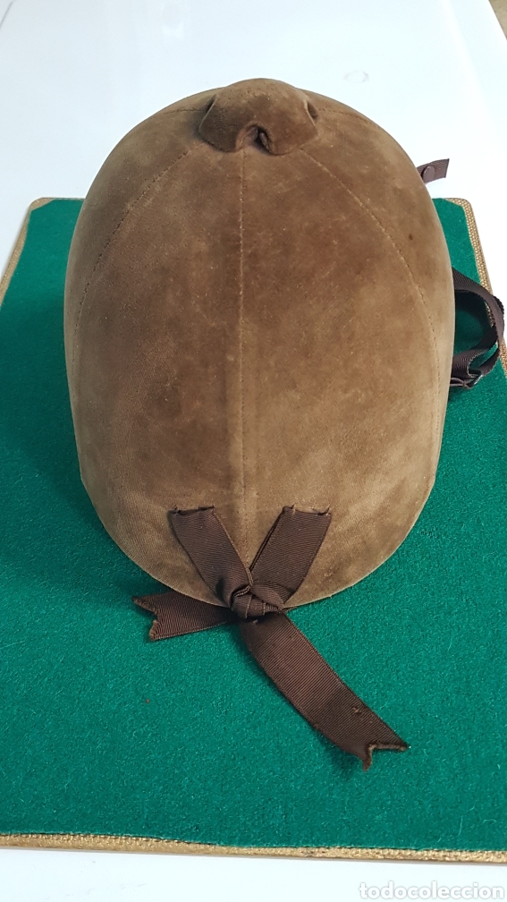 Coleccionismo deportivo: CASCO AMAZONA TECIOPELO TALLA 6, 5/8 . 54 - Foto 4