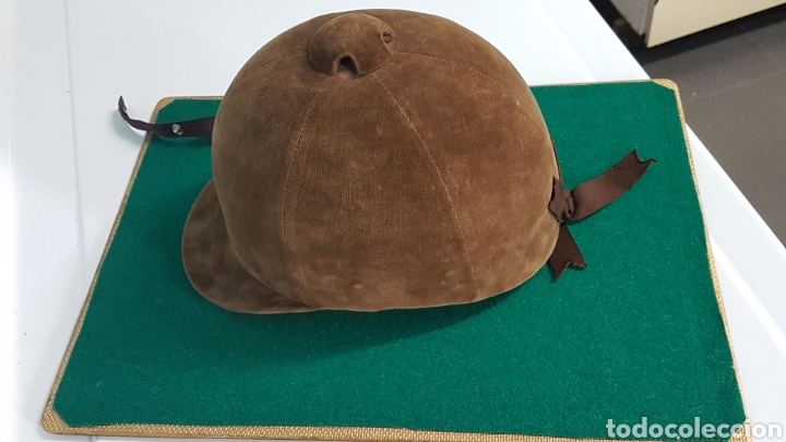 Coleccionismo deportivo: CASCO AMAZONA TECIOPELO TALLA 6, 5/8 . 54 - Foto 5