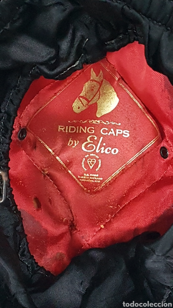 Coleccionismo deportivo: CASCO AMAZONA TECIOPELO TALLA 6, 5/8 . 54 - Foto 7