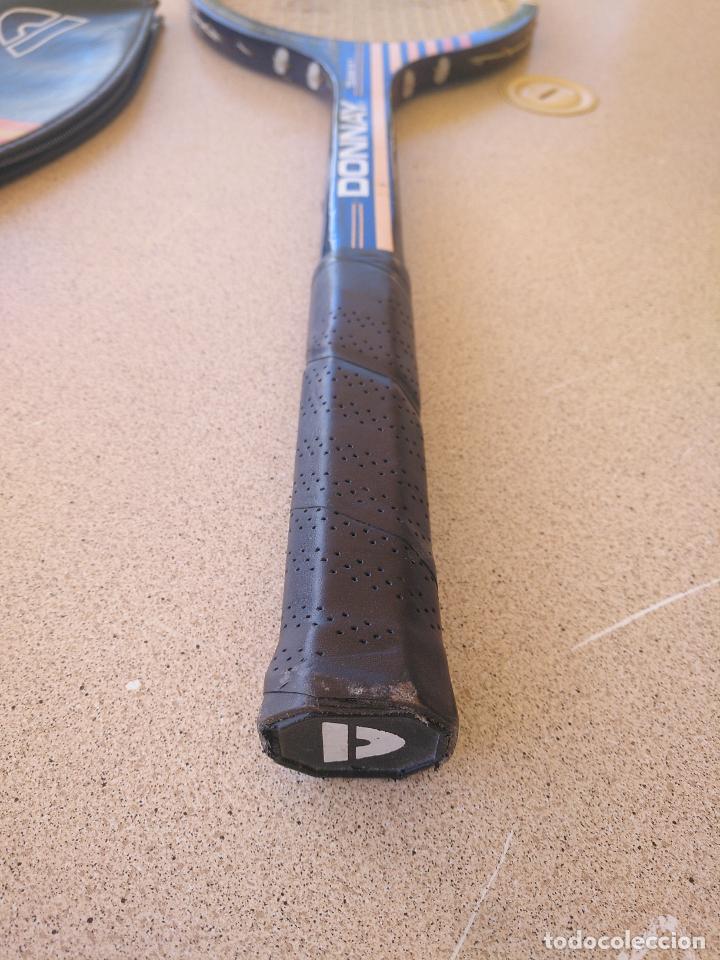 Coleccionismo deportivo: Raqueta de tenis de madera antigua Donnay - Foto 4