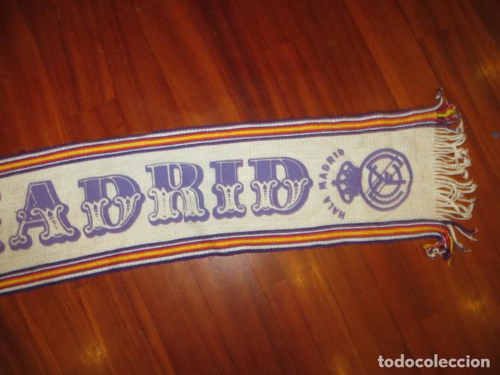 Coleccionismo deportivo: BUFANDA HALA MADRID LA MAS ANTIGUA EN IMMEJORABLE ESTADO - Foto 5
