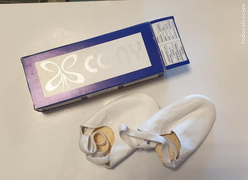 Coleccionismo deportivo: Punteras de ballet cony a&ntilde;os 80 - Foto 1