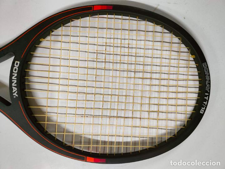 Coleccionismo deportivo: Raqueta antigua de tenis de la marca Donnay - Foto 3
