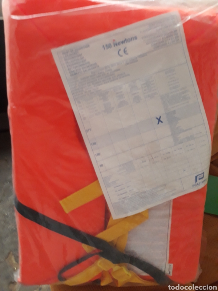 Coleccionismo deportivo: Chaleco salvavidas PLASTIMO. - Foto 2
