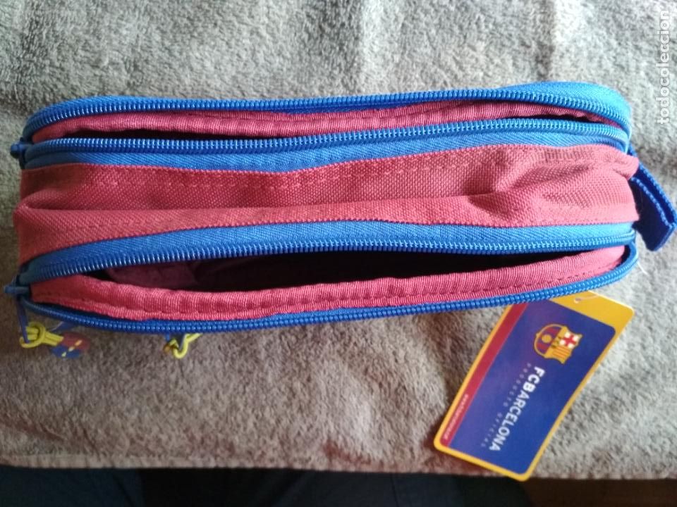 Coleccionismo deportivo: ESTUCHE ESCOLAR FC BARCELONA BAR&Ccedil;A - Foto 3