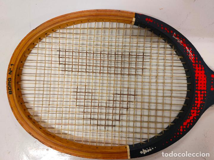 Coleccionismo deportivo: Raqueta de tenis antigua de madera Donnay - Foto 2