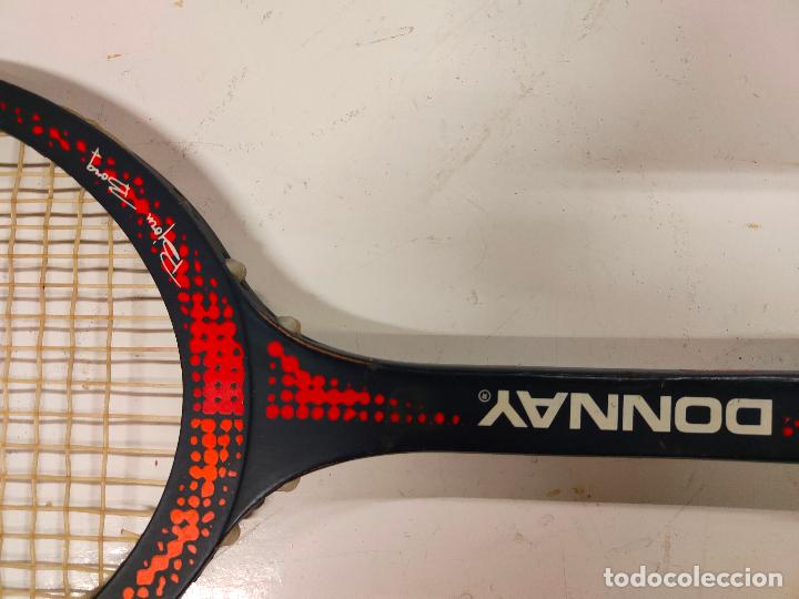 Coleccionismo deportivo: Raqueta de tenis antigua de madera Donnay - Foto 5