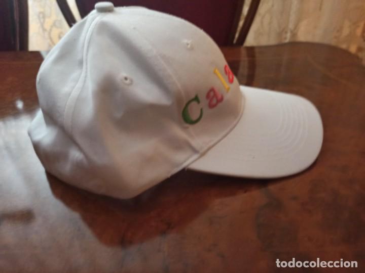 Coleccionismo deportivo: Gorra Calatayud letras colores bordadas seda - Foto 2