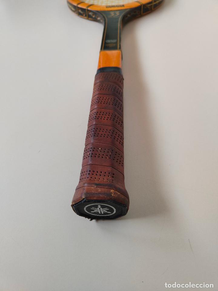 Coleccionismo deportivo: Raqueta de tenis de madera antigua Yamaha - Foto 3