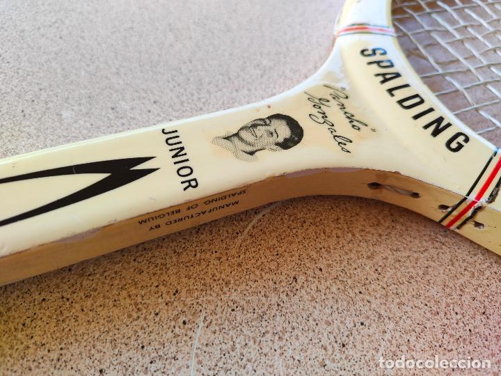 Coleccionismo deportivo: Raqueta de tenis de madera antigua Spalding - Foto 2