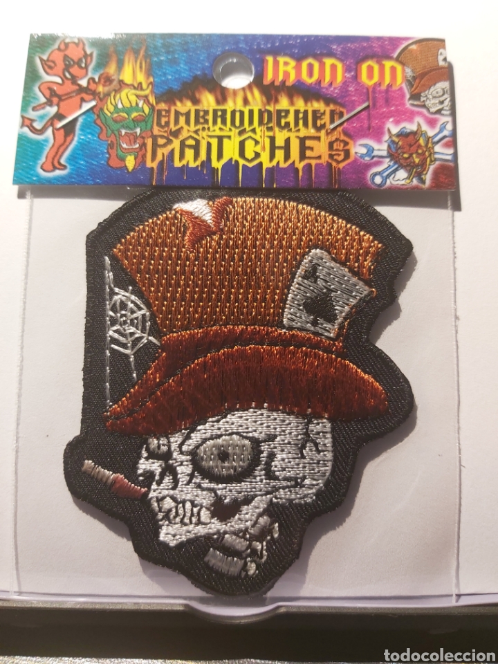 Coleccionismo deportivo: PARCHE MOTERO CALAVERA COWBOY - Foto 1