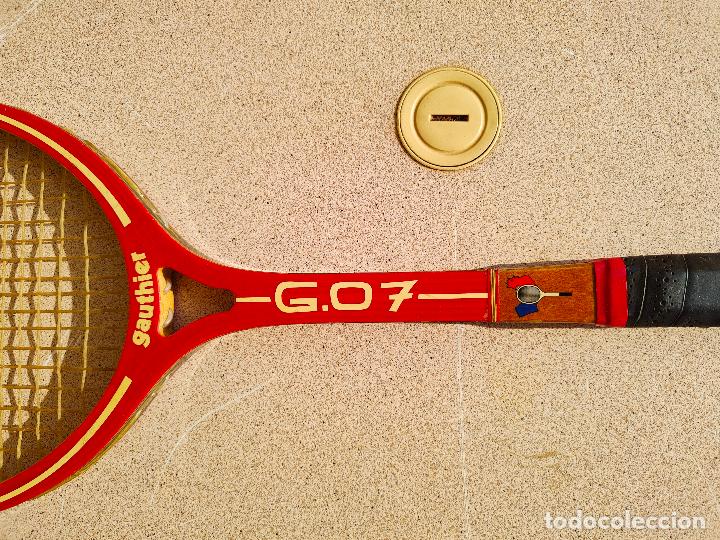 Coleccionismo deportivo: Raqueta de Tenis antigua de madera de la marca Gauthier - Foto 2