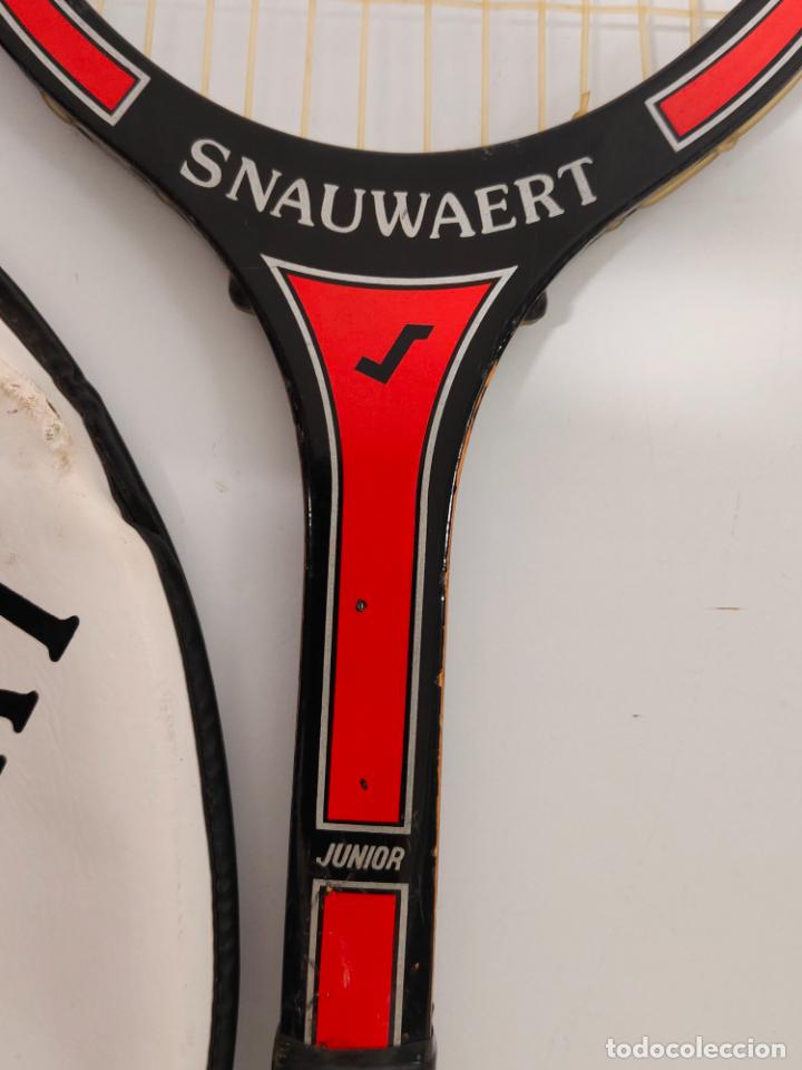 Coleccionismo deportivo: Raqueta de tenis de madera Snauwaert - Foto 3