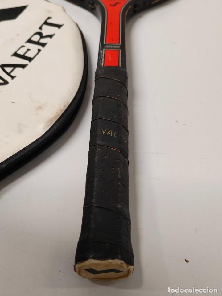 Coleccionismo deportivo: Raqueta de tenis de madera Snauwaert - Foto 4