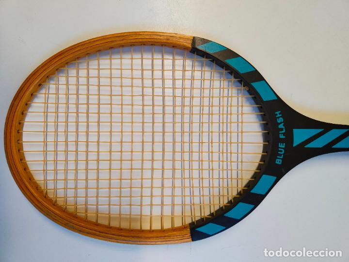 Coleccionismo deportivo: Raqueta de tenis de madera Dunlop - Foto 3