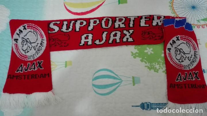 Coleccionismo deportivo: BUFANDA AJAX AMSTERDAN A&Ntilde;OS 90 - Foto 1