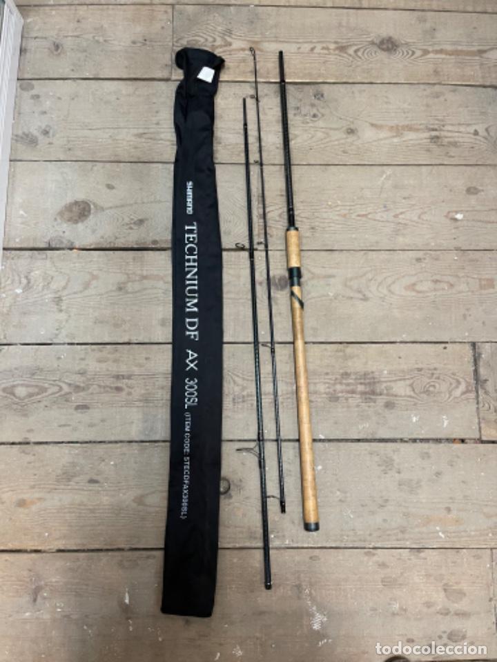 Coleccionismo deportivo: CA&Ntilde;A DE PESCAR shimano technium df ax 330 sl Con funda - Foto 3