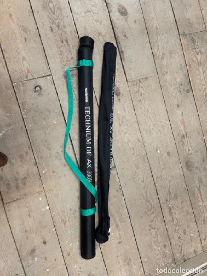 Coleccionismo deportivo: CA&Ntilde;A DE PESCAR shimano technium df ax 330 sl Con funda - Foto 7