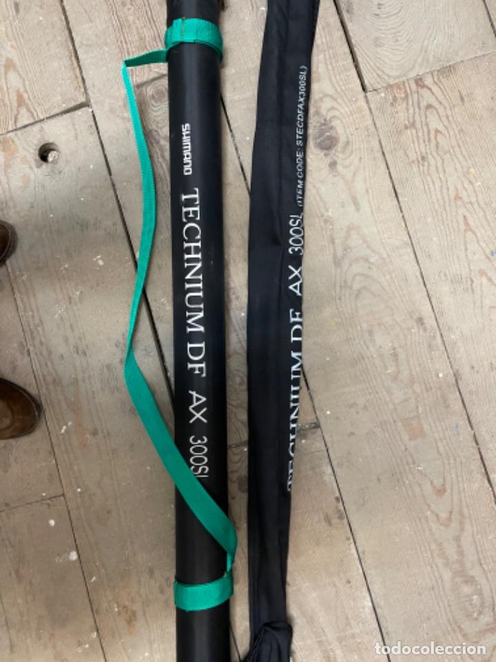 Coleccionismo deportivo: CA&Ntilde;A DE PESCAR shimano technium df ax 330 sl Con funda - Foto 9