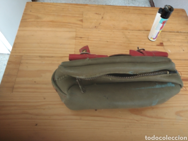Coleccionismo deportivo: Bolsa muy antigua de pesca - Foto 2