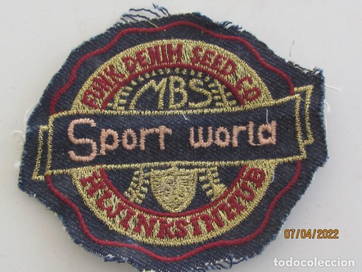 Coleccionismo deportivo: PACHE DE TELA SPORT WORLD M.B.S - Foto 1