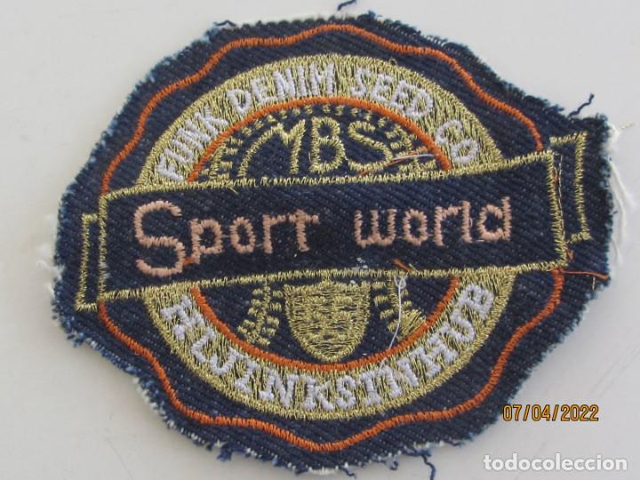 Coleccionismo deportivo: PACHE DE TELA SPORT WORLD M.B.S - Foto 1