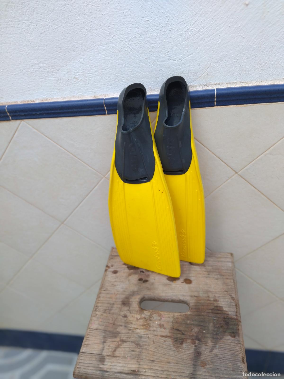 Coleccionismo deportivo: Aletas infantil buceo - Foto 3
