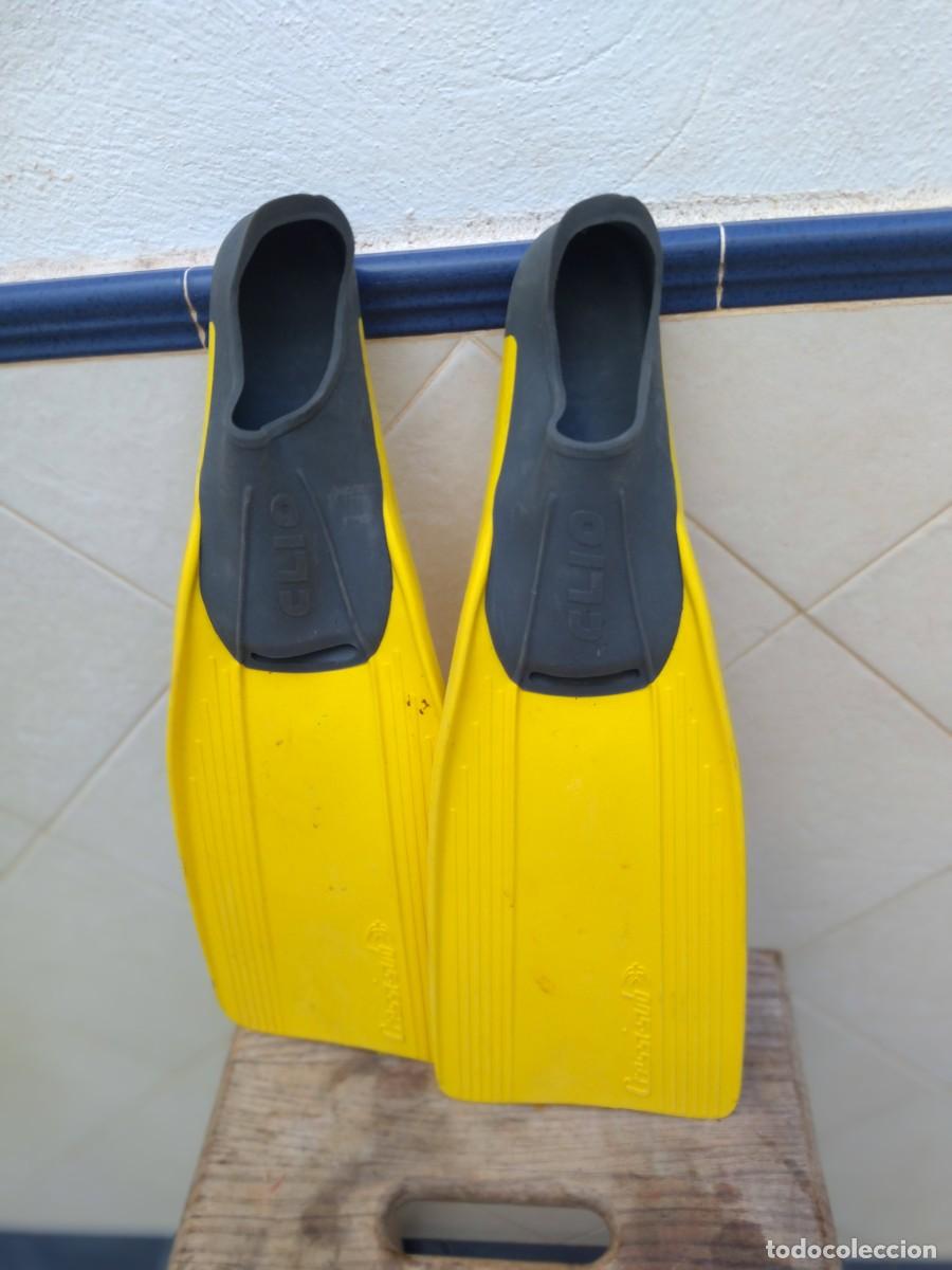 Coleccionismo deportivo: Aletas infantil buceo - Foto 4