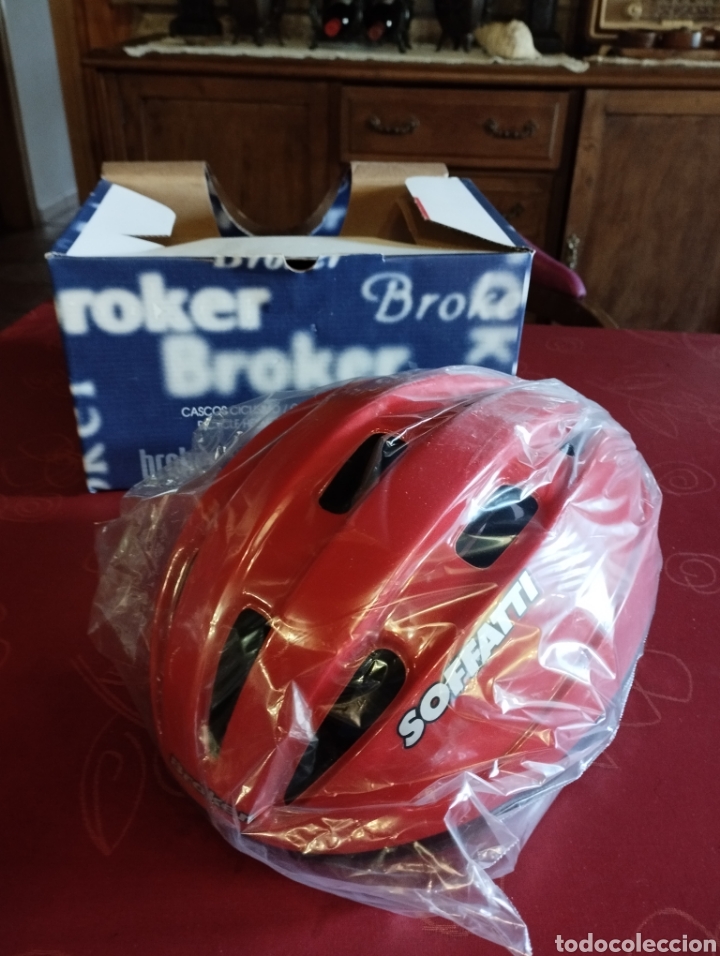Coleccionismo deportivo: Casco bicicleta broker Soffatti 55-60 cm - Foto 1