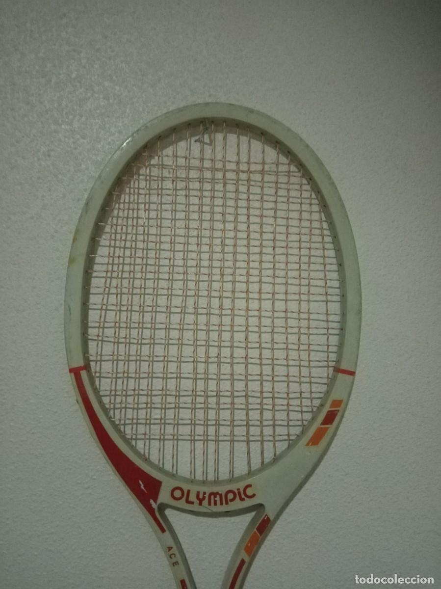 Coleccionismo deportivo: ANTIGUA RAQUETA DE MADERA MARCA OLYMPIC - Foto 2