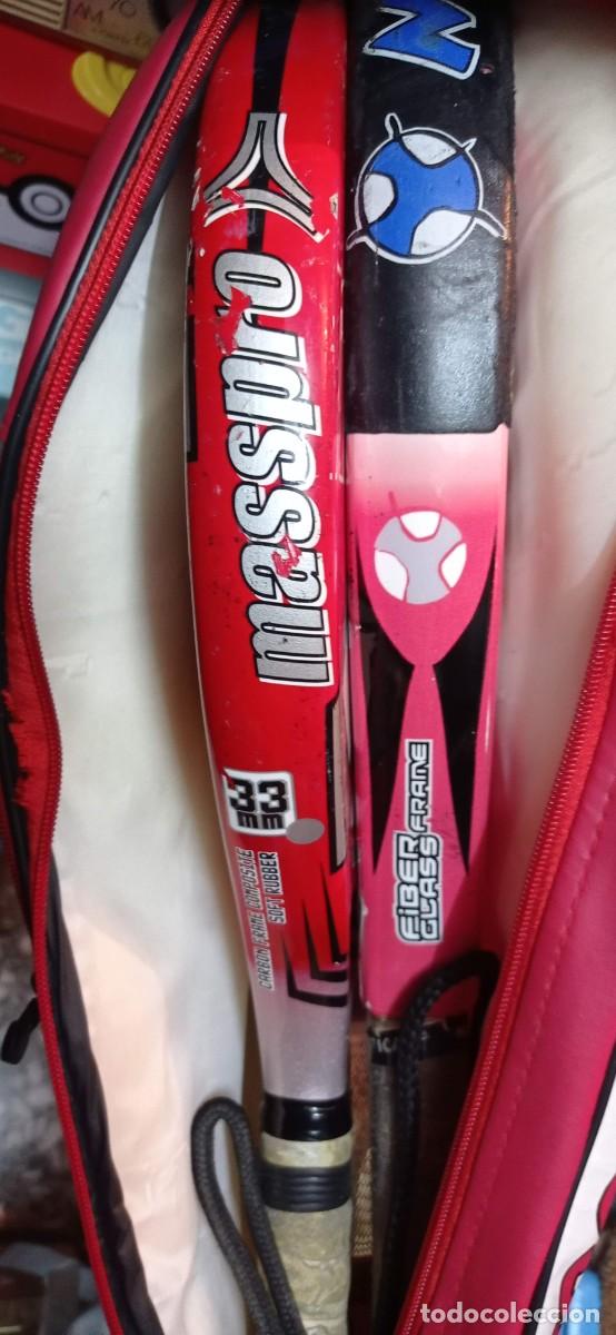 Coleccionismo deportivo: 2 RAQUETAS PADEL CON FUNDA - Foto 2