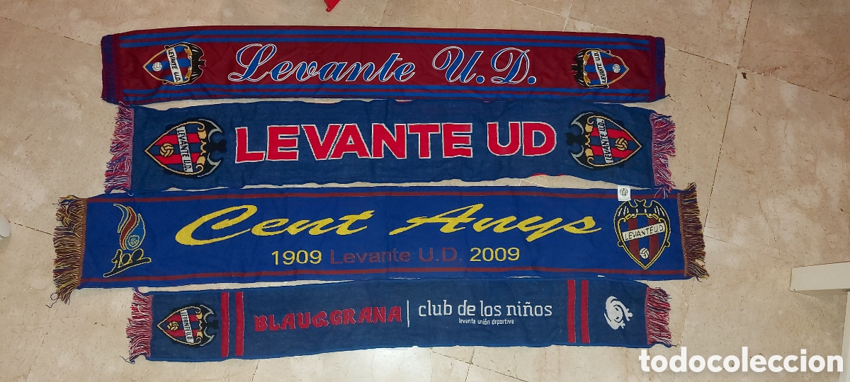 antiguas 4 bufandas levante club de futbol - Buy Sport accessories on  todocoleccion