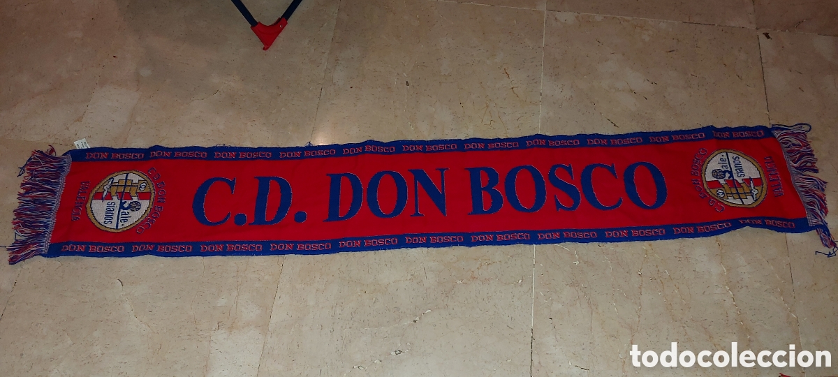 Coleccionismo deportivo: Antigua bufanda futbol don bosco - Foto 1
