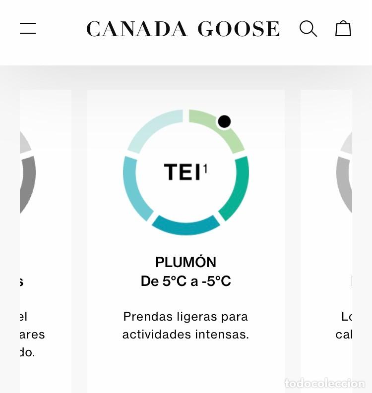Coleccionismo deportivo: Chaleco Goose Canada hombre pluma aut&eacute;ntica - Foto 7