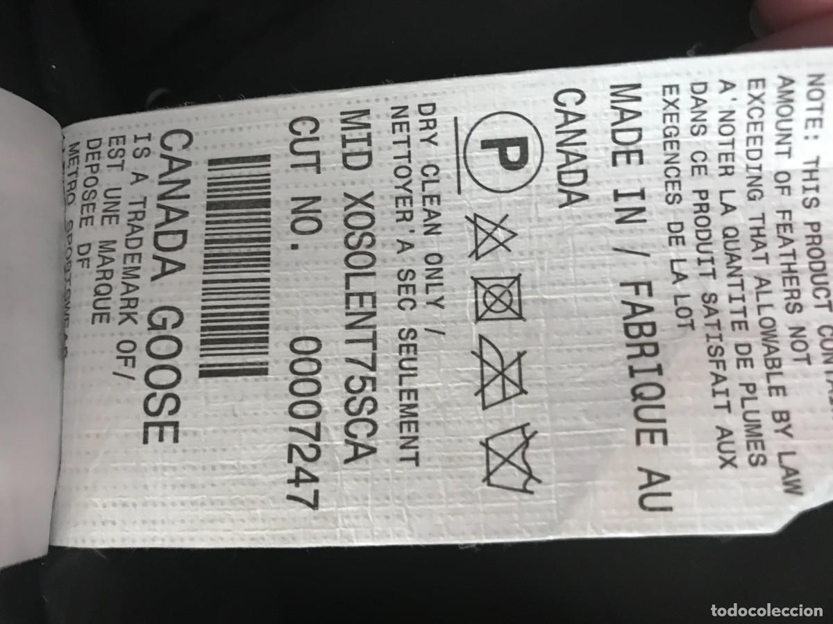 Coleccionismo deportivo: Chaleco Goose Canada hombre pluma aut&eacute;ntica - Foto 8