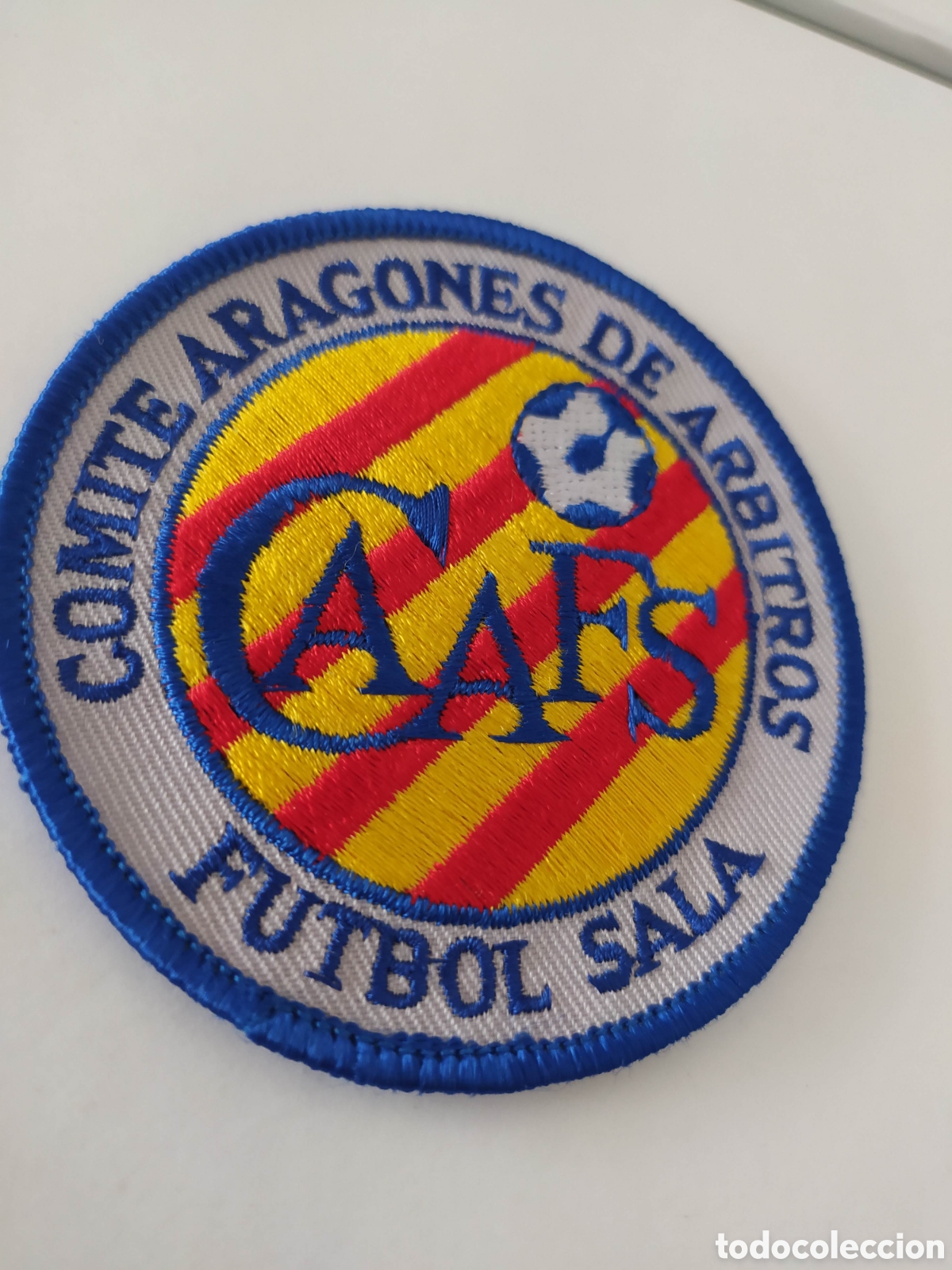 Coleccionismo deportivo: Parche Comit&eacute; Aragon&eacute;s de &aacute;rbitros - Foto 3