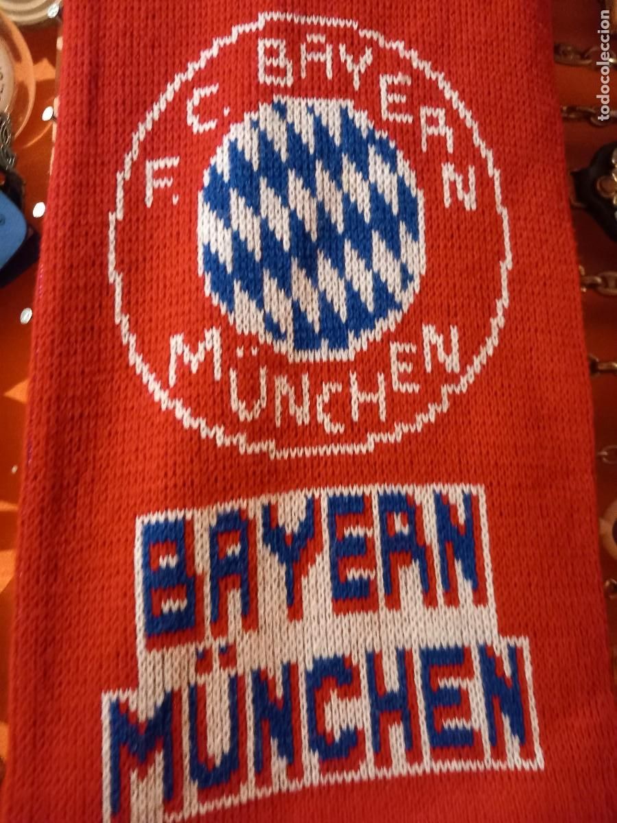 Coleccionismo deportivo: BUFANDA DEL BAYER DE MUNCHEN,A&Ntilde;OS 90 - Foto 2