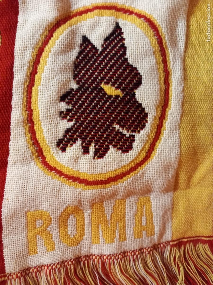 Coleccionismo deportivo: BUFANDA DEL AS ROMA,A&Ntilde;OS 90 - Foto 1