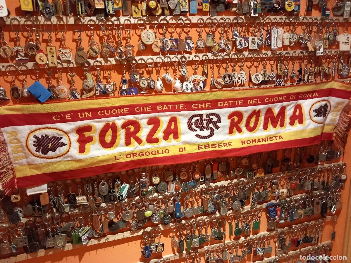Coleccionismo deportivo: BUFANDA DEL AS ROMA,A&Ntilde;OS 90 - Foto 2