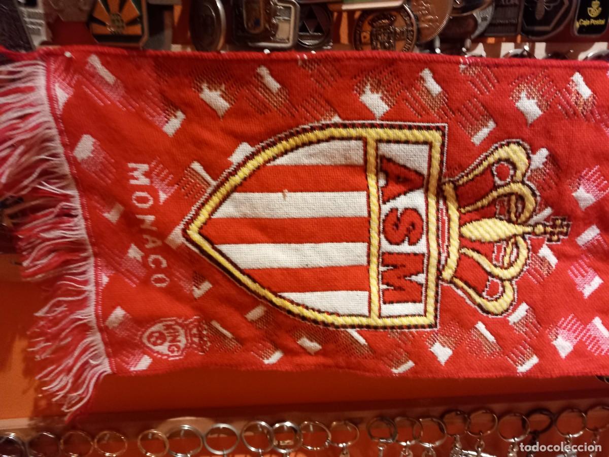Coleccionismo deportivo: BUFANDA DEL AS MONACO,A&Ntilde;OS 90 - Foto 2