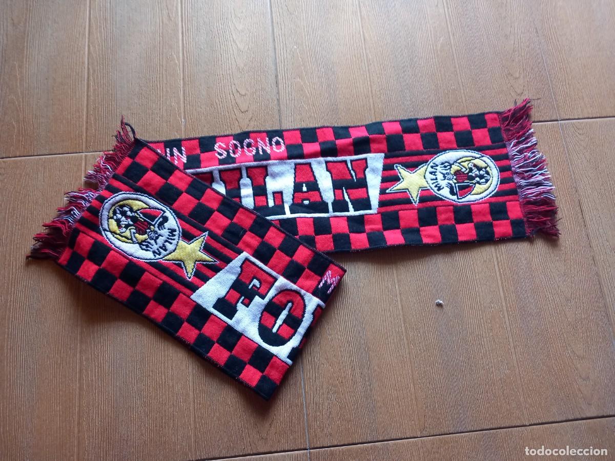 Coleccionismo deportivo: BUFANDA DEL AC MILAN,A&Ntilde;OS 90 - Foto 2