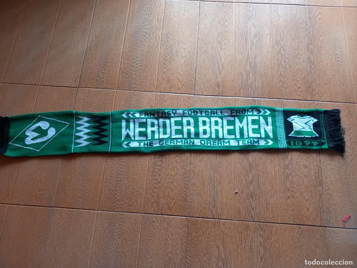 Coleccionismo deportivo: BUFANDA DEL WERDER BREMEN ALEMAN,A&Ntilde;OS 90 - Foto 1
