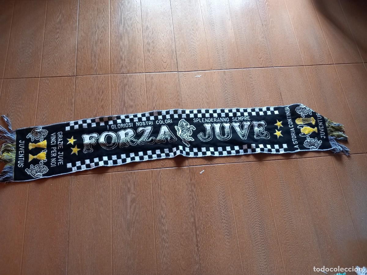 Coleccionismo deportivo: BUFANDA FORZA JUVE ,A&Ntilde;OS 90 - Foto 3