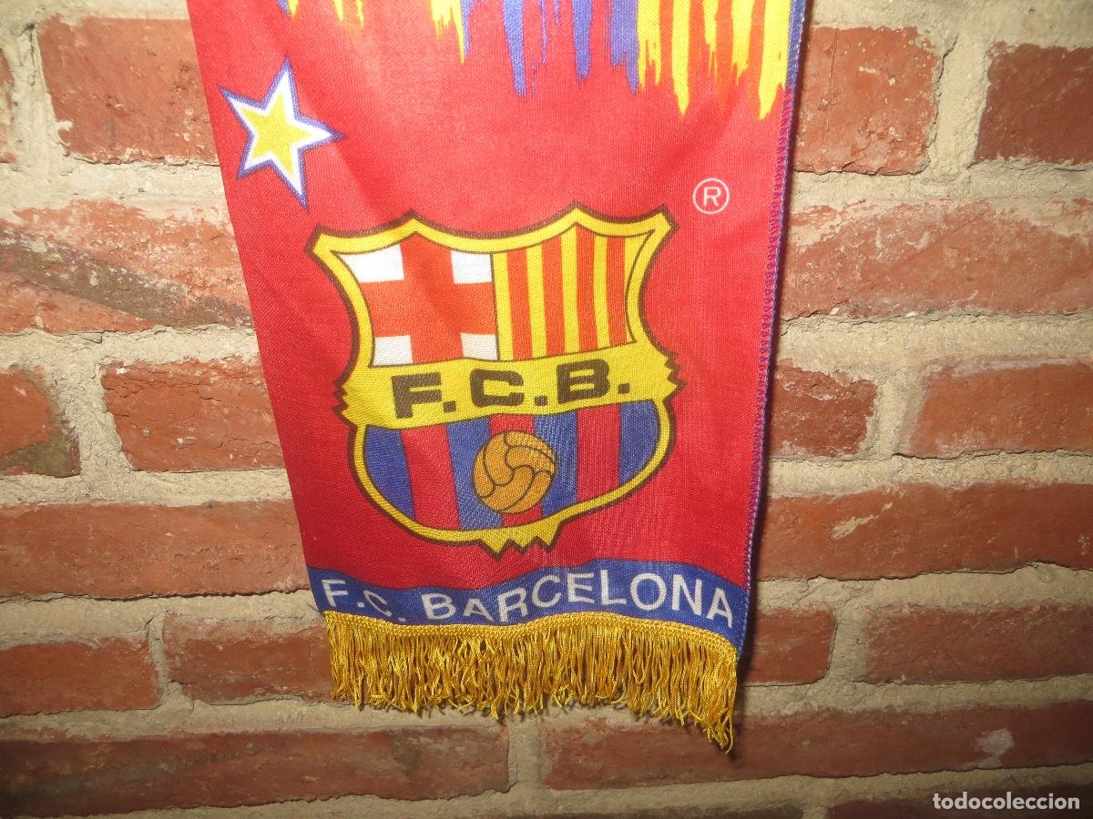 Coleccionismo deportivo: BUFANDA DEL BARCELONA LOS BOIXOS NOIS,NUEVA - Foto 3